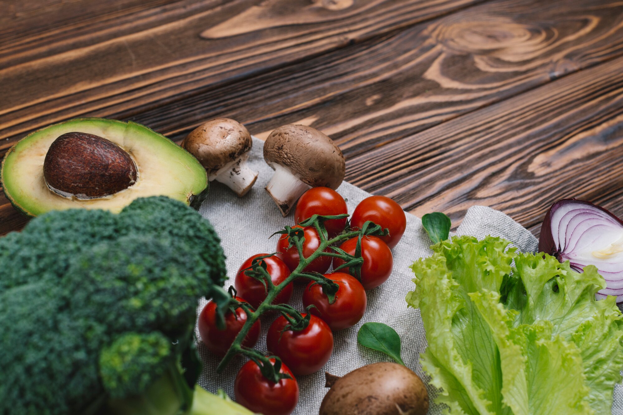 Alimentos frescos y saludables
